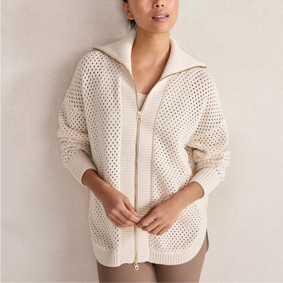 Varley Sweaters - Varley Finn LongLine Knit Jacket